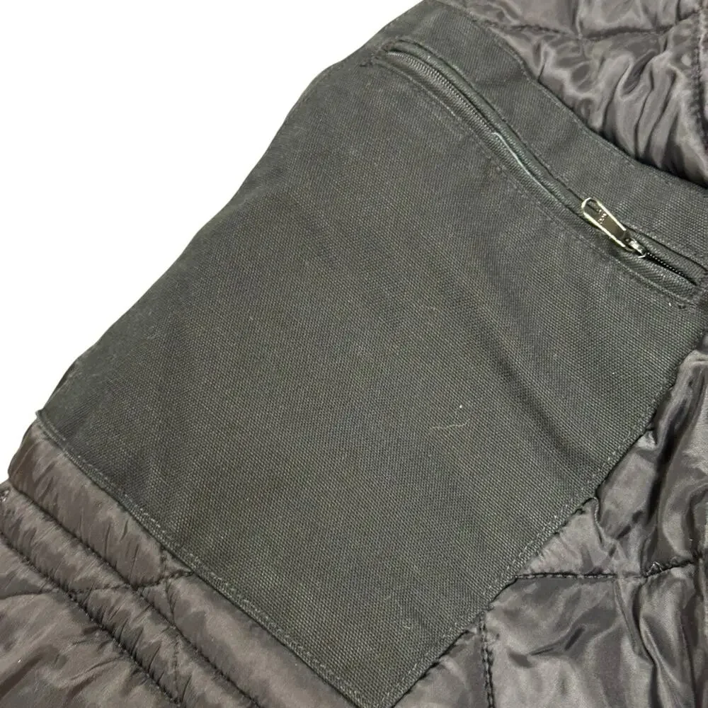 Carhartt Men's 46 Reg Black Firm Duck Tradition Canvas Coat UC03 BLK Utility